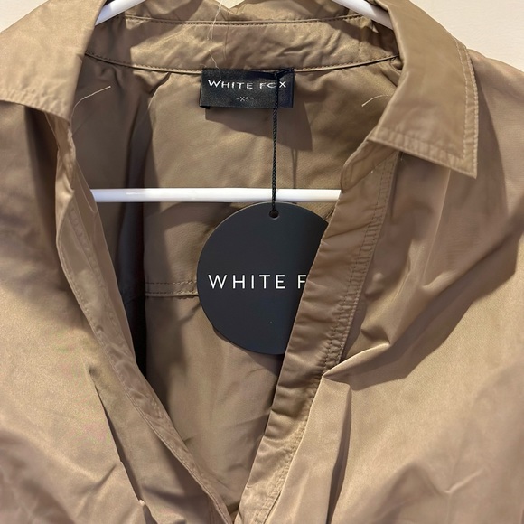 Womens Long Sleeve Crop Top, Brown, White Fox, XS NWT - Picture 10 of 10